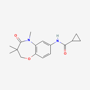 N-(3,3,5-trimethyl-4-oxo-2,3,4,5-tetrahydrobenzo[b][1,4]oxazepin-7-yl)cyclopropanecarboxamide