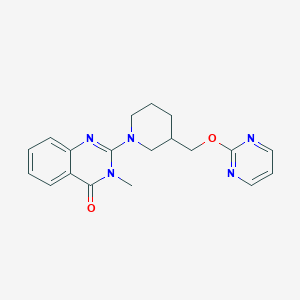 3-Methyl-2-[3-(pyrimidin-2-yloxymethyl)piperidin-1-yl]quinazolin-4-one