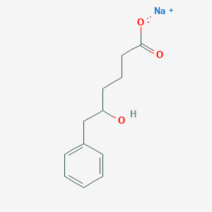 molecular formula C12H15NaO3 B2906717 Sodium;5-hydroxy-6-phenylhexanoate CAS No. 2490430-27-6