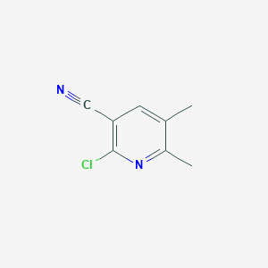 molecular formula C8H7ClN2 B029068 2-Chloro-5,6-dimethylnicotinonitrile CAS No. 65176-93-4