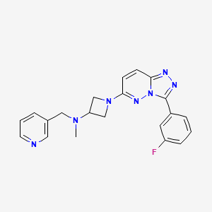 molecular formula C21H20FN7 B2906852 1-[3-(3-fluorophenyl)-[1,2,4]triazolo[4,3-b]pyridazin-6-yl]-N-methyl-N-[(pyridin-3-yl)methyl]azetidin-3-amine CAS No. 2380071-74-7