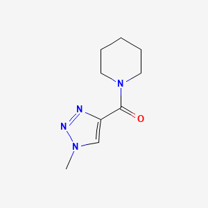 molecular formula C9H14N4O B2906865 1-(1-methyl-1H-1,2,3-triazole-4-carbonyl)piperidine CAS No. 1796869-21-0