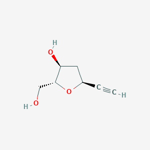 molecular formula C7H10O3 B2906876 (2R,3S,5S)-5-Ethynyl-2-(hydroxymethyl)oxolan-3-ol CAS No. 958637-49-5