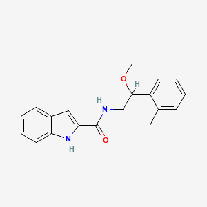 molecular formula C19H20N2O2 B2906879 N-[2-METHOXY-2-(2-METHYLPHENYL)ETHYL]-1H-INDOLE-2-CARBOXAMIDE CAS No. 1797877-60-1