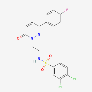 3,4-dichloro-N-(2-(3-(4-fluorophenyl)-6-oxopyridazin-1(6H)-yl)ethyl)benzenesulfonamide