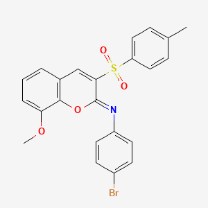 (Z)-4-bromo-N-(8-methoxy-3-tosyl-2H-chromen-2-ylidene)aniline
