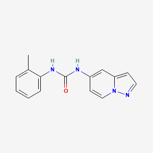 1-(Pyrazolo[1,5-a]pyridin-5-yl)-3-(o-tolyl)urea