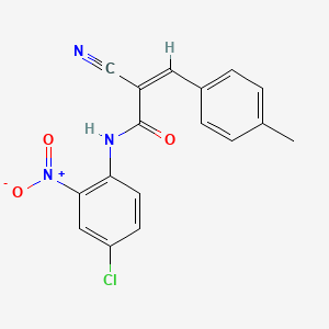 (Z)-N-(4-chloro-2-nitrophenyl)-2-cyano-3-(p-tolyl)acrylamide