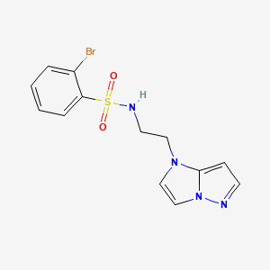 N-(2-(1H-imidazo[1,2-b]pyrazol-1-yl)ethyl)-2-bromobenzenesulfonamide