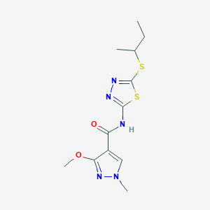 N-(5-(sec-butylthio)-1,3,4-thiadiazol-2-yl)-3-methoxy-1-methyl-1H-pyrazole-4-carboxamide