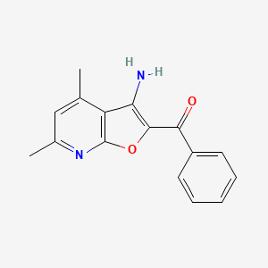 (3-Amino-4,6-dimethylfuro[2,3-b]pyridin-2-yl)phenylmethanone