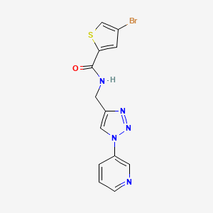 4-bromo-N-((1-(pyridin-3-yl)-1H-1,2,3-triazol-4-yl)methyl)thiophene-2-carboxamide