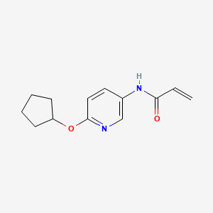 N-(6-Cyclopentyloxypyridin-3-yl)prop-2-enamide