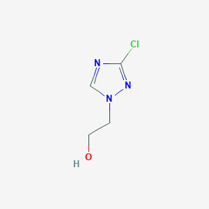 molecular formula C4H6ClN3O B2907034 2-(3-chloro-1H-1,2,4-triazol-1-yl)ethanol CAS No. 586339-01-7
