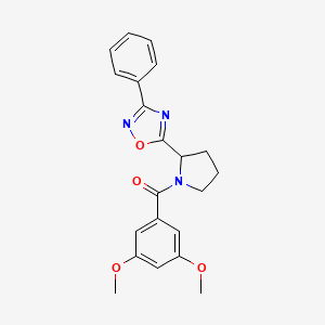 5-[1-(3,5-Dimethoxybenzoyl)pyrrolidin-2-yl]-3-phenyl-1,2,4-oxadiazole