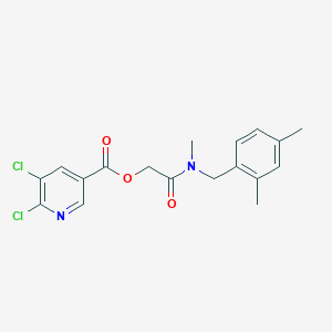 [2-[(2,4-Dimethylphenyl)methyl-methylamino]-2-oxoethyl] 5,6-dichloropyridine-3-carboxylate