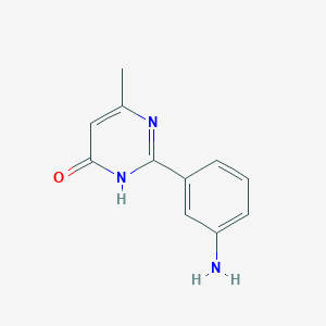 2-(3-Aminophenyl)-6-methyl-3,4-dihydropyrimidin-4-one
