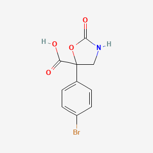 5-(4-Bromophenyl)-2-oxo-1,3-oxazolidine-5-carboxylic acid