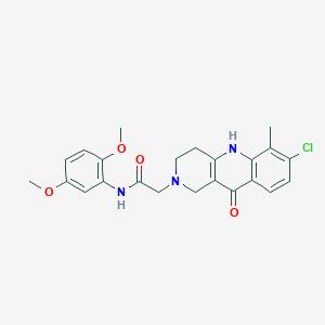 N-(4-fluorophenyl)-2-[(3-methoxybenzyl)amino]-4-methylpyrimidine-5-carboxamide