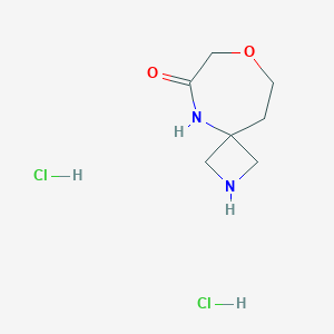 8-Oxa-2,5-diazaspiro[3.6]decan-6-one;dihydrochloride
