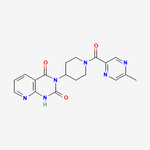 3-(1-(5-methylpyrazine-2-carbonyl)piperidin-4-yl)pyrido[2,3-d]pyrimidine-2,4(1H,3H)-dione