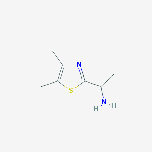 molecular formula C7H16Cl2N2OS B2907078 1-(4,5-Dimethylthiazol-2-yl)ethanamine CAS No. 432047-35-3