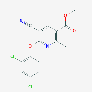 Methyl 5-cyano-6-(2,4-dichlorophenoxy)-2-methylnicotinate