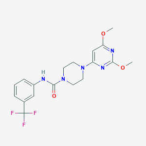 4-(2,6-dimethoxypyrimidin-4-yl)-N-(3-(trifluoromethyl)phenyl)piperazine-1-carboxamide