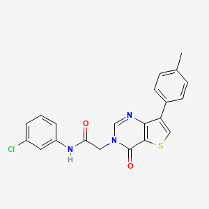 N-(3-chlorophenyl)-2-[7-(4-methylphenyl)-4-oxothieno[3,2-d]pyrimidin-3(4H)-yl]acetamide