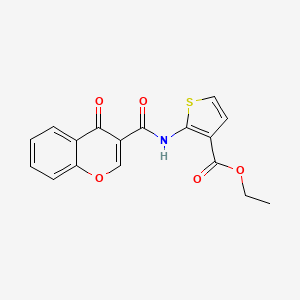 ethyl 2-(4-oxo-4H-chromene-3-carboxamido)thiophene-3-carboxylate
