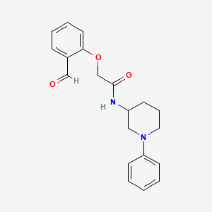 2-(2-Formylphenoxy)-N-(1-phenylpiperidin-3-yl)acetamide