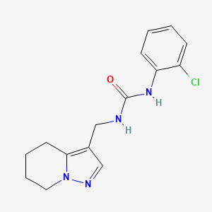molecular formula C15H17ClN4O B2907145 1-(2-Chlorophenyl)-3-((4,5,6,7-tetrahydropyrazolo[1,5-a]pyridin-3-yl)methyl)urea CAS No. 2034246-05-2