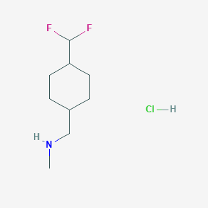 1-[4-(Difluoromethyl)cyclohexyl]-N-methylmethanamine;hydrochloride