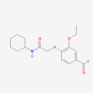 N-cyclohexyl-2-(2-ethoxy-4-formylphenoxy)acetamide