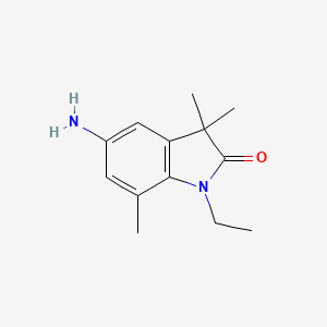 5-Amino-1-ethyl-3,3,7-trimethylindolin-2-one