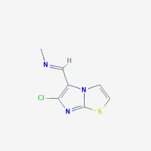 N-[(6-chloroimidazo[2,1-b][1,3]thiazol-5-yl)methylene]methanamine