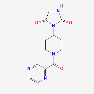 3-(1-(Pyrazine-2-carbonyl)piperidin-4-yl)imidazolidine-2,4-dione