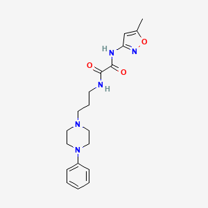 N1-(5-methylisoxazol-3-yl)-N2-(3-(4-phenylpiperazin-1-yl)propyl)oxalamide
