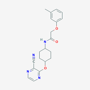 N-((1r,4r)-4-((3-cyanopyrazin-2-yl)oxy)cyclohexyl)-2-(m-tolyloxy)acetamide