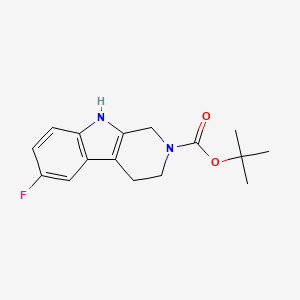 molecular formula C16H19FN2O2 B2907209 tert-Butyl 6-fluoro-1,3,4,9-tetrahydro-2H-pyrido[3,4-b]indole-2-carboxylate CAS No. 1579291-64-7