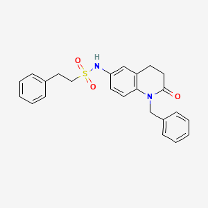 molecular formula C24H24N2O3S B2907229 N-(1-benzyl-2-oxo-1,2,3,4-tetrahydroquinolin-6-yl)-2-phenylethane-1-sulfonamide CAS No. 941906-38-3