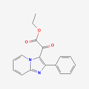 molecular formula C17H14N2O3 B2907277 Ethyl 2-oxo-2-(2-phenylimidazo[1,2-a]pyridin-3-yl)acetate CAS No. 561002-04-8