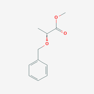 molecular formula C11H14O3 B029073 (R)-methyl 2-(benzyloxy)propanoate CAS No. 115458-99-6