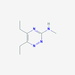 molecular formula C8H14N4 B2907301 5,6-Diethyl-N-methyl-1,2,4-triazin-3-amine CAS No. 1593360-74-7