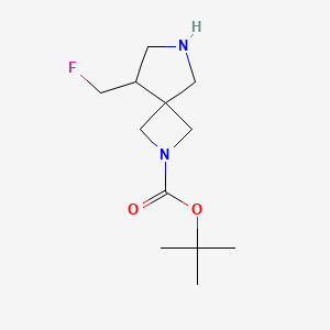 molecular formula C12H21FN2O2 B2907308 Tert-butyl 5-(fluoromethyl)-2,7-diazaspiro[3.4]octane-2-carboxylate CAS No. 1357354-06-3