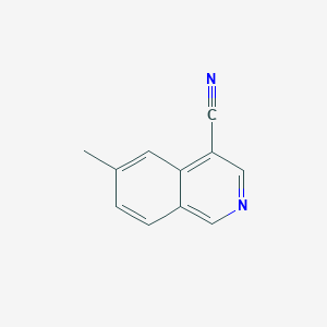 molecular formula C11H8N2 B2907345 6-Methylisoquinoline-4-carbonitrile CAS No. 1337880-40-6