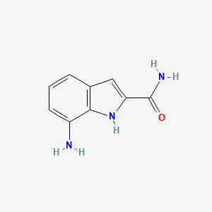 molecular formula C9H9N3O B2907402 7-amino-1H-indole-2-carboxamide CAS No. 1193387-65-3