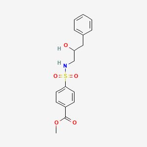 molecular formula C17H19NO5S B2907456 methyl 4-[(2-hydroxy-3-phenylpropyl)sulfamoyl]benzoate CAS No. 1396865-59-0