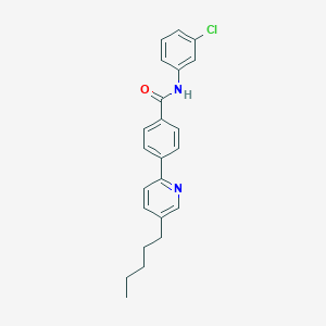 molecular formula C23H23ClN2O B2907468 N-(3-chlorophenyl)-4-(5-pentylpyridin-2-yl)benzamide CAS No. 320741-87-5