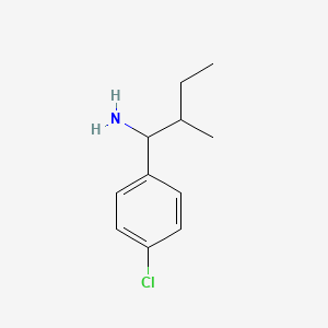 molecular formula C11H16ClN B2907485 1-(4-Chlorophenyl)-2-methylbutan-1-amine CAS No. 81880-27-5
